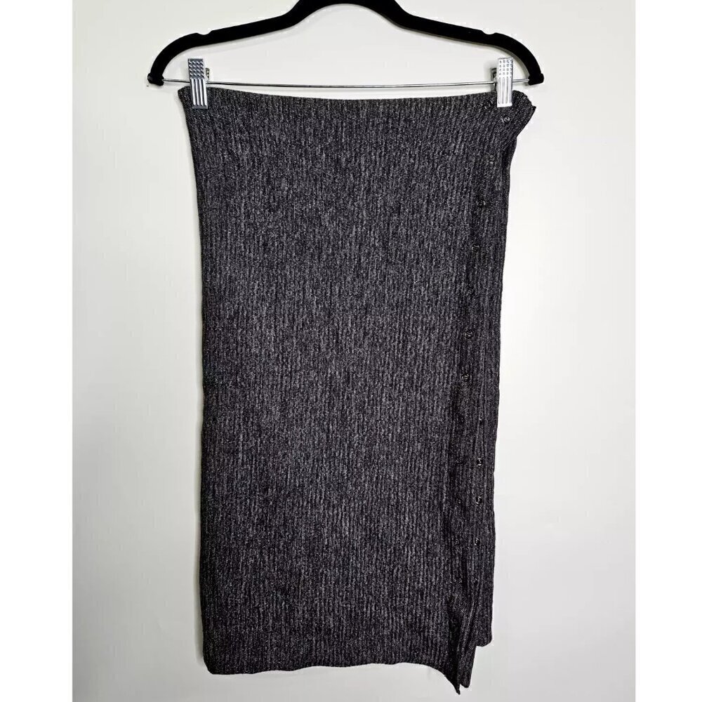Lululemon Vinyasa Scarf Gray Button Snap Wrap Workout Cover Up One Size